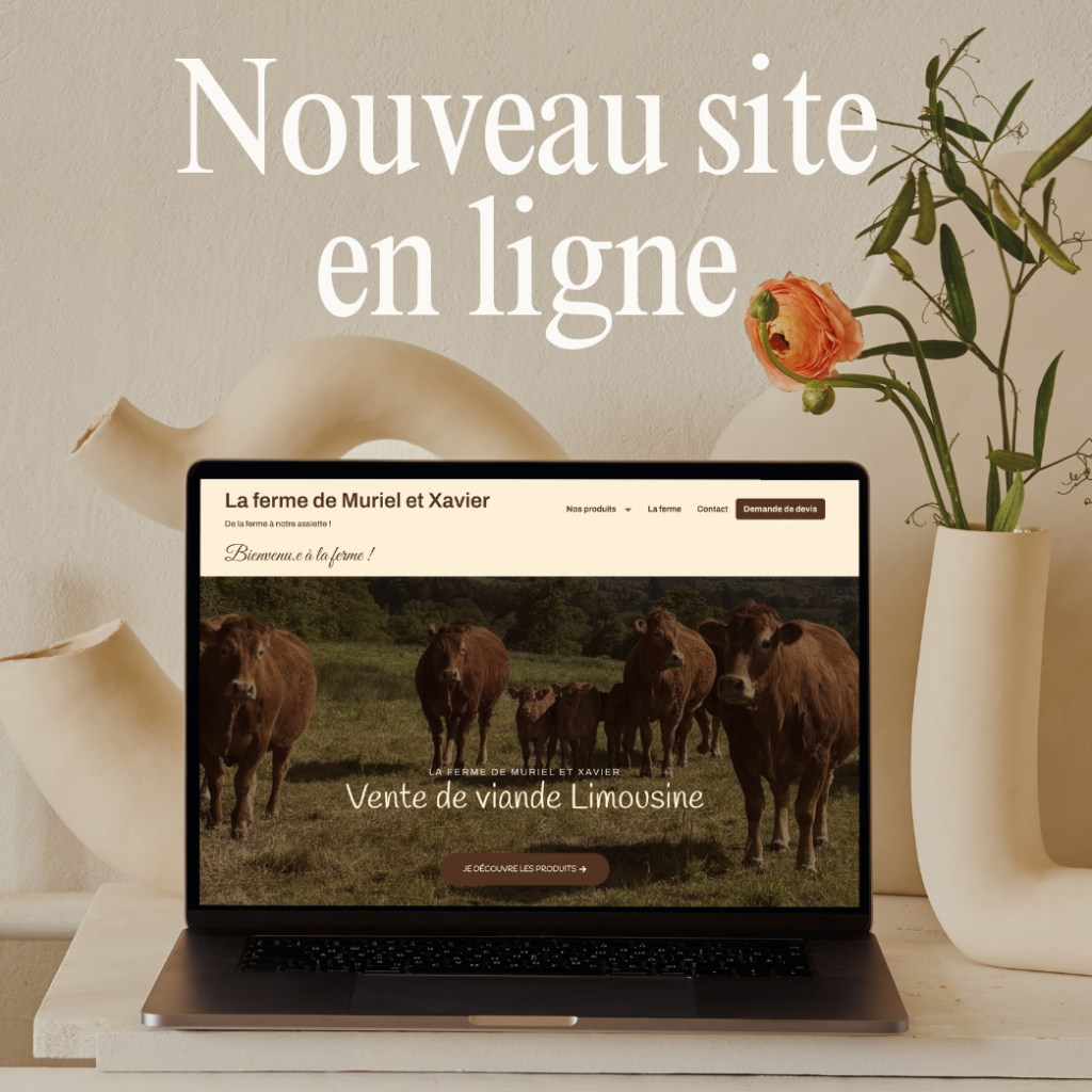 Site internet vitrine pour une ferme agricole