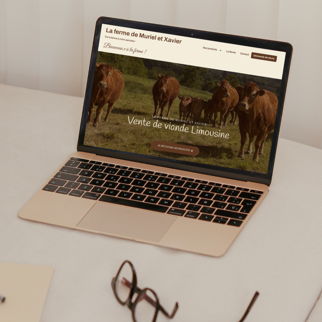 Site internet vitrine pour une ferme agricole
