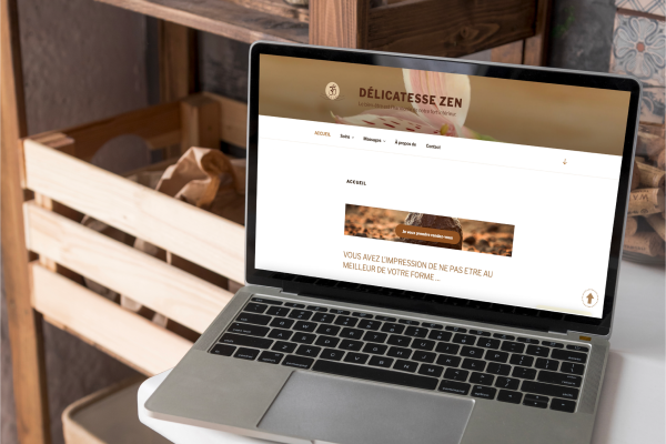 Site internet delicatesse zen : identité visuelle Site internet delicatesse zen : identité visuelle