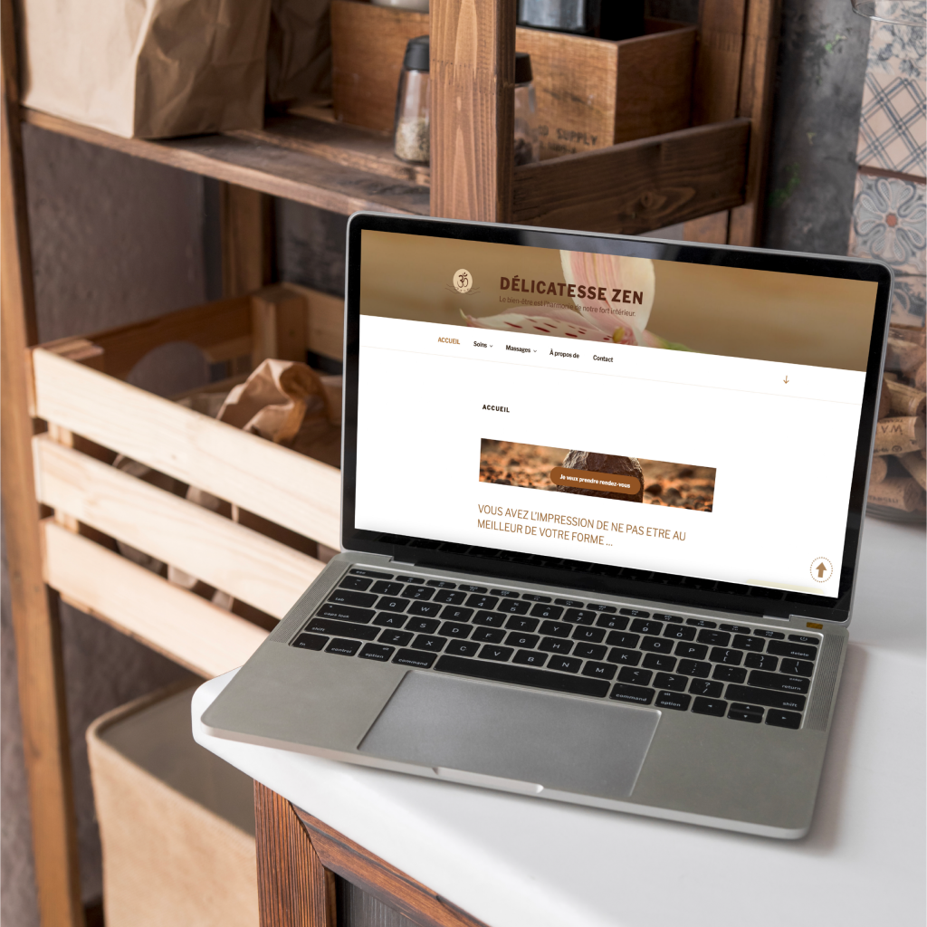 Site internet delicatesse zen : identité visuelle
