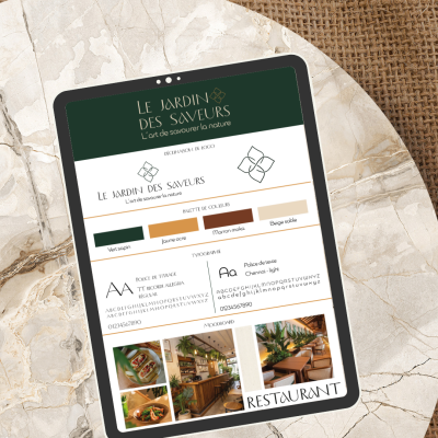 brand board le jardin des saveurs